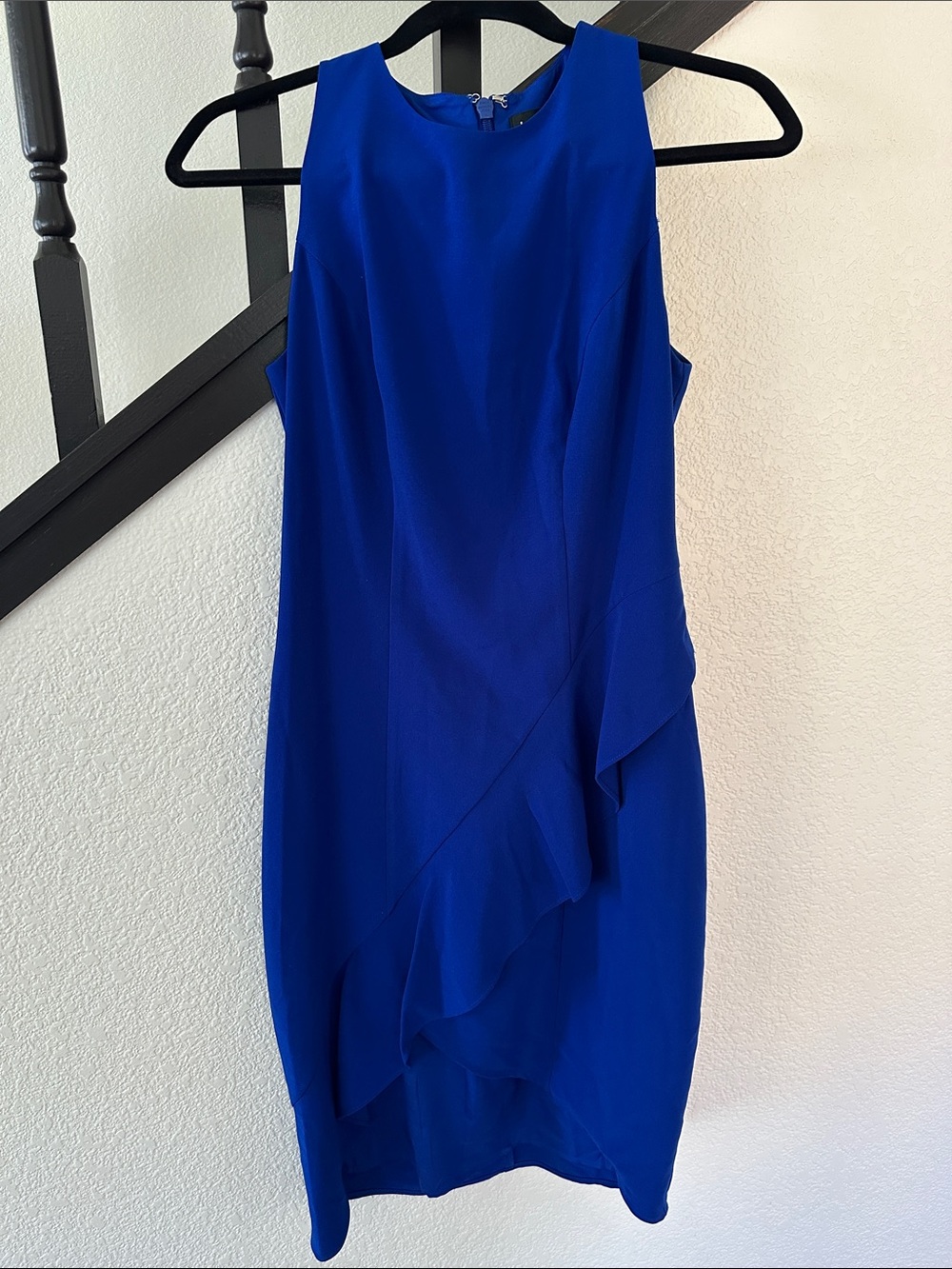 bebe Cobalt Blue Ruffle Dress - Size 4